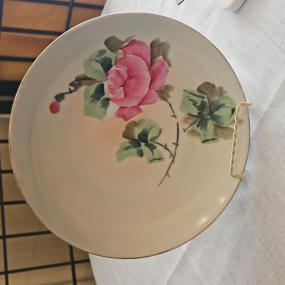 KLM Vintage Decorative Rose Plate
